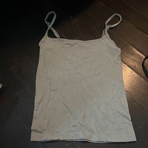 Sage green long rubbed tank from SKIMS size L/XL Never worn Been stored away.